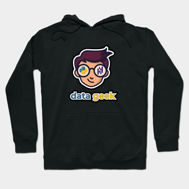 Data Geek Boy Hoodie by Peachy T-Shirts